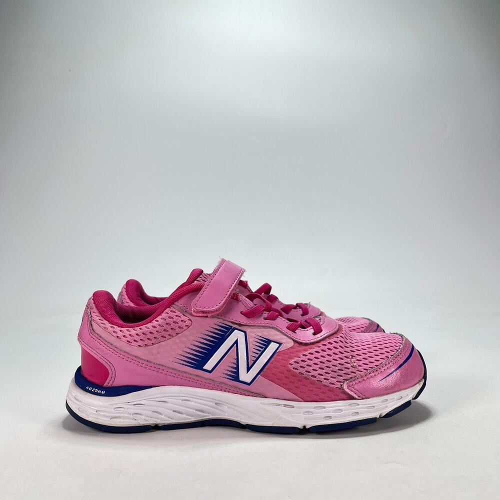 New Balance 680v6 Pink Blue Athletic Sneakers Running Shoes Women's Size 7